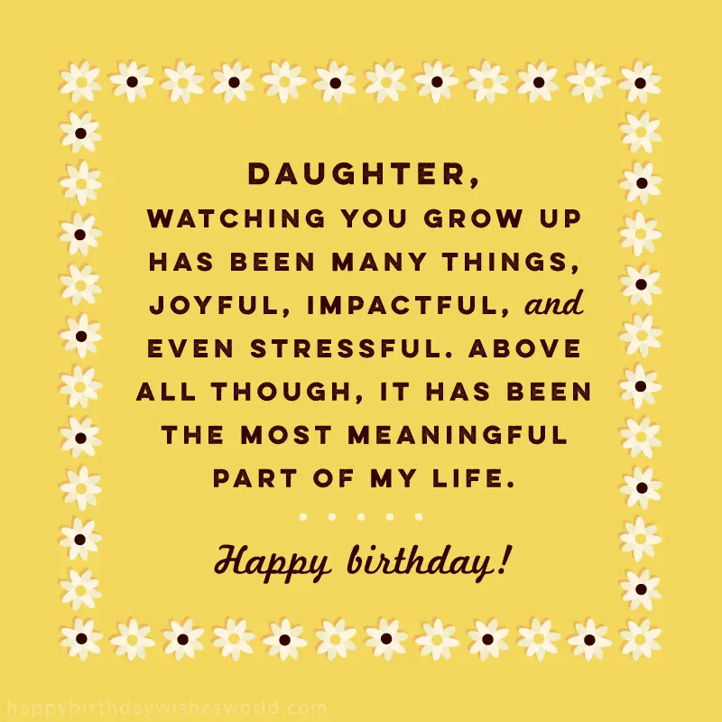 Happy birthday daughter