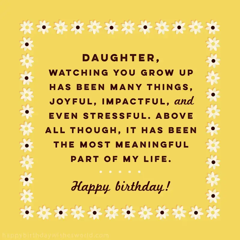 Birthday wishes for daughters